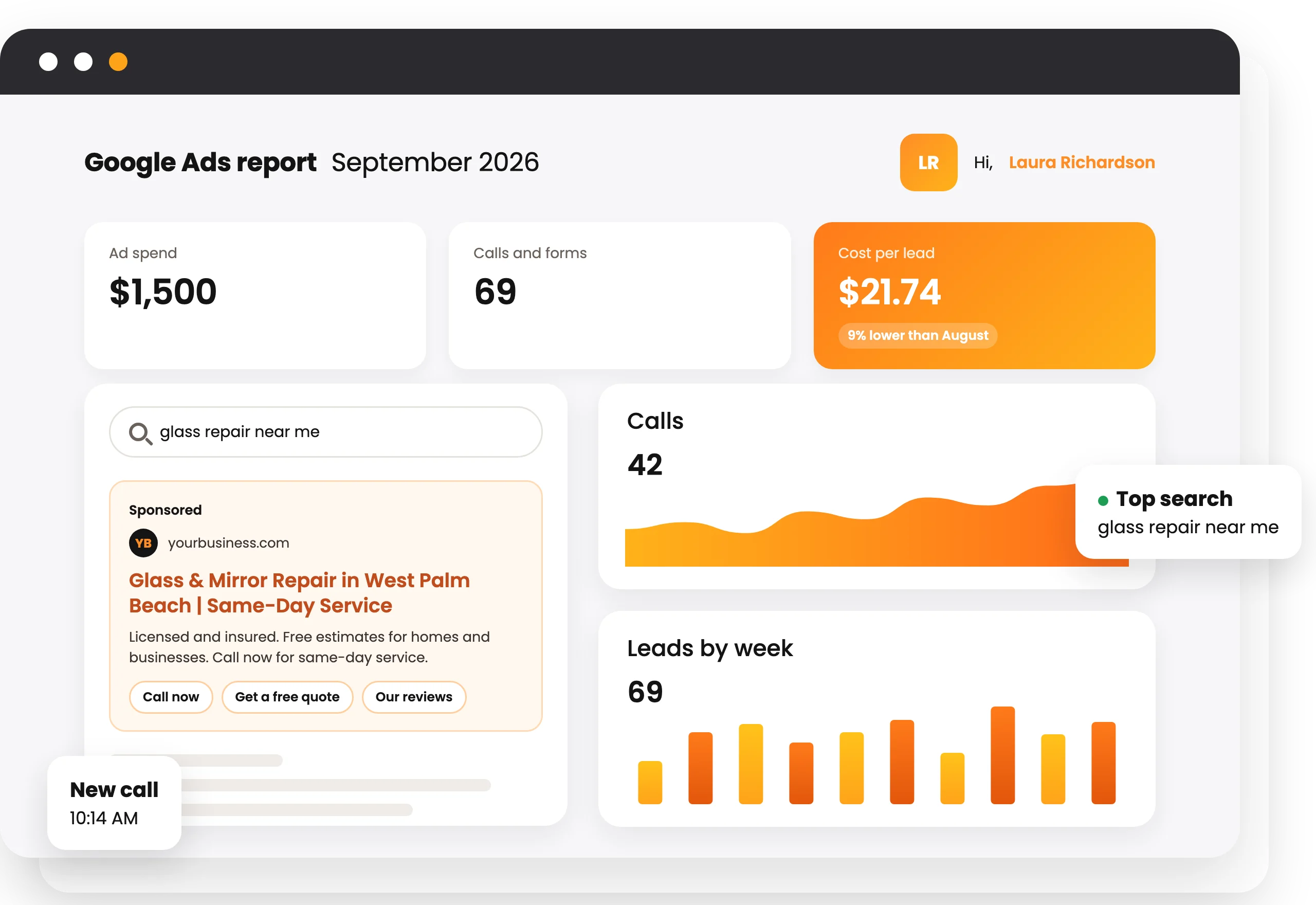 Google Ads monthly report