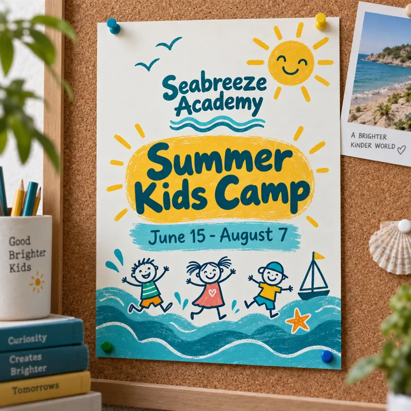 Summer camp poster