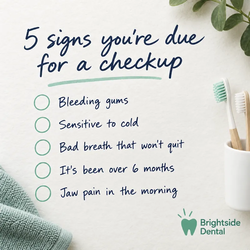 Checklist post for a dental office