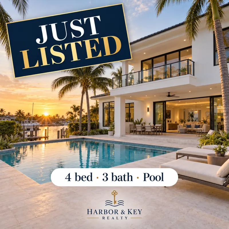 Just listed post for a real estate agency