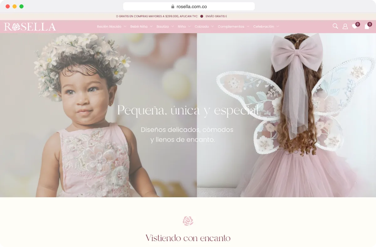 rosella.com.co website designed by Dox Studio